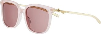 Dior Bow S1I Zonnebril - Dames - Zonnebrillen - Roze - 55 MM - Accessoires