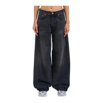 Haikure Dames, Jeans, Zwart, Maat: W24 Katoen