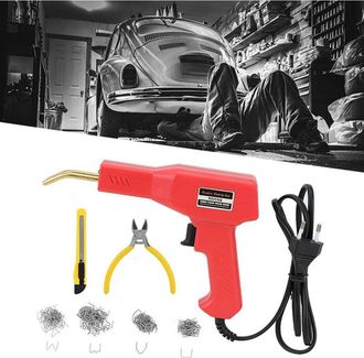 Trade Shop Trade Shop - Pistola Saldatore Saldatrice Per Plastiche Auto Paraurti 50w Con Kit Riparazione