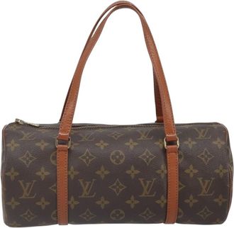 Louis Vuitton Papillon Handbag Monogram Canvas Brown Canvas Handbag (Pre-Owned)