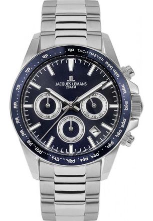 Jacques Lemans 1-1877G Mens Liverpool Watch - Silver - One Size