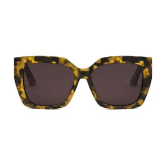 Dior MISSDIORS2F26D0 Tortoiseshell Square Full Rim Sunglasses - Brown