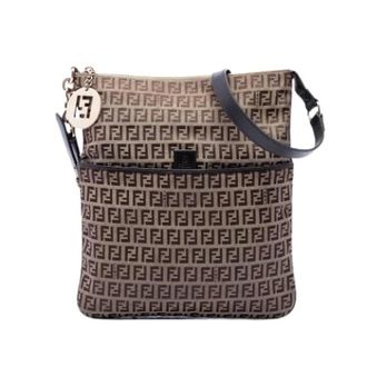 Fendi Pre-owned Cross Body Bags, female, Beige, Size: ONE SIZE Pre-owned Canvas Crossbody Bag