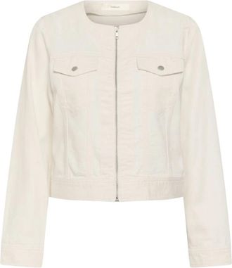 Inwear Denim Jacket - Dames - Spijkerjassen - Beige - S - Denim - Jassen