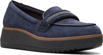 Clarks Zylah Shine Suede Loafer