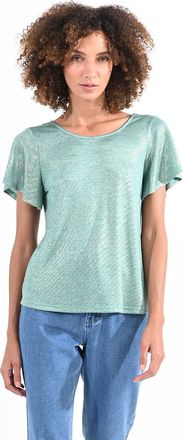 Molly Bracken T-shirt met ronde hals, gekruist achteraan