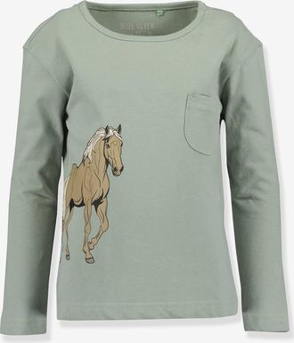 Blue Seven M&auml;dchen Pferdeshirt mit M&ouml;hre BLUE SEVEN aqua