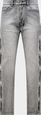 Ksubi Chitch Graphic Cotton Tapered-Leg Jeans