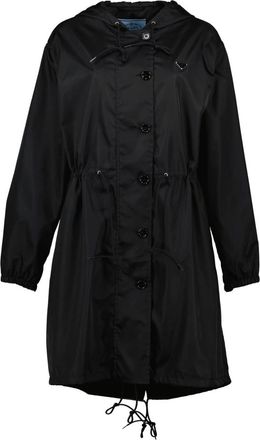 Prada Parkas, female, Black, Size: S Re-Nylon Raincoat