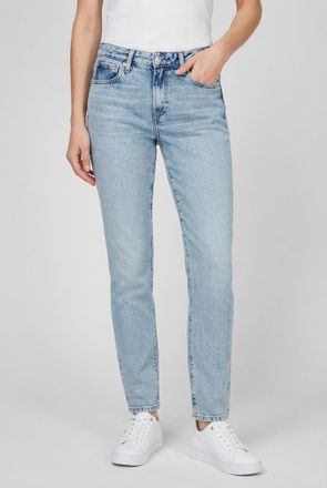Tommy Hilfiger Straight-Jeans TOMMY HILFIGER DNM CLASSIC STRAIGHT RW, Damen, Gr. 26, L&auml;nge 32, glis, Denim/Jeans, Obermaterial: 100% Baumwolle, Abriebeffekte, straig