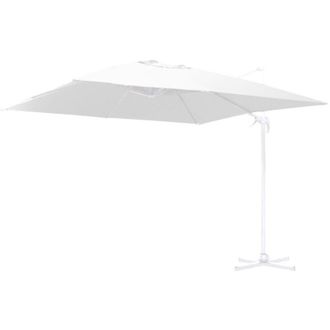 Vacchetti Paraguas De Aluminio Con Poste Lateral Blanco 3x4 M