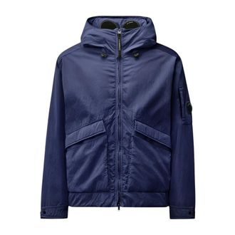 C.P. Company C.p. Company, Jassen, Heren, Blauw, M, Polyester, Heavy Chrome-R Padded Goggle Jacket