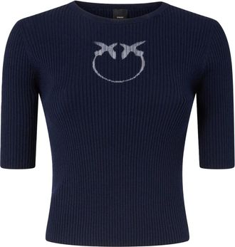 Pinko Pinko, Dames, Tops, Blauw, Maat: M Katoen