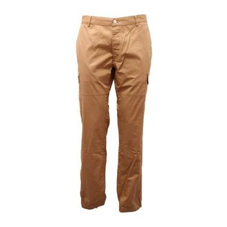 Hydrogen Straight Trousers, male, Beige, W36, Cargo trousers made in Italy