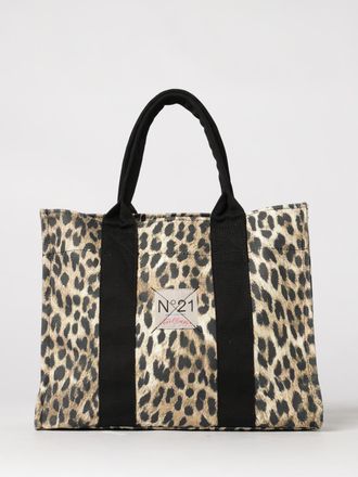 N&deg;21 Animal Print Cotton Tote Bag