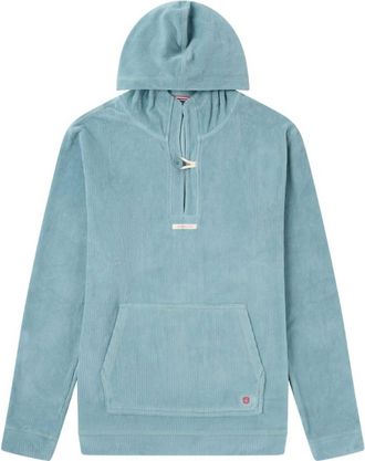 Amundsen & Scott Mens Comfy Cord Hoodie In Aqua