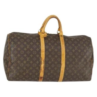 Louis Vuitton Pre-owned Weekend Bags, female, Brown, Size: ONE SIZE Pre-owned Canvas Weekend Bag