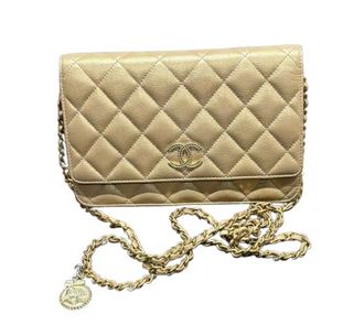 Chanel Beige Quilted WOC