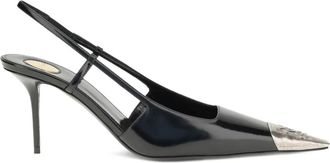 Saint Laurent 75 mm slingback pumps met puntige neus - Zwart