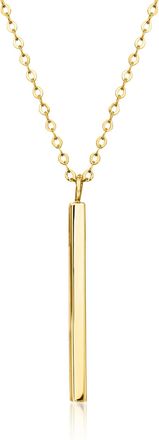 Canaria Canaria Italian 10kt Yellow Gold Linear Bar Necklace