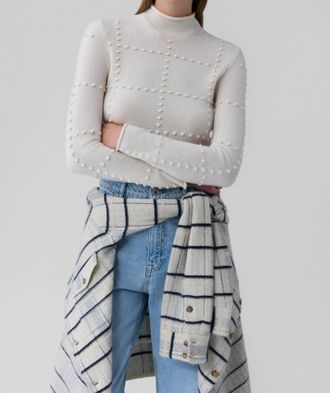 Guest In Residence Popcorn Sweater In Cream