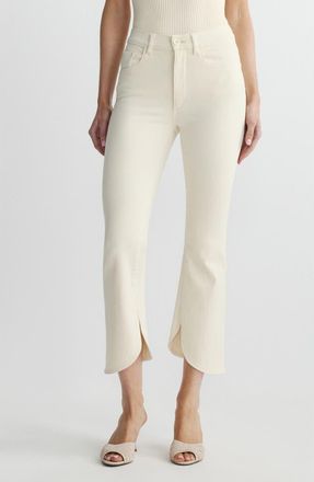 DL1961 Bridget Instasculpt High Rise Bootcut Jeans in Crema Scalloped at Nordstrom, Size 23