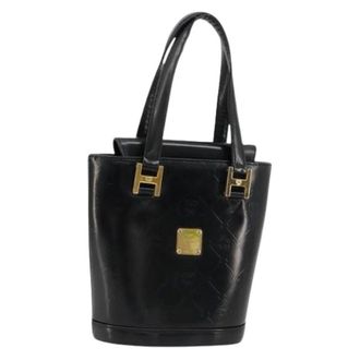 MCM Pre-owned Bucket Bags, female, Black, Size: ONE SIZE Pre-owned Bucket Bag