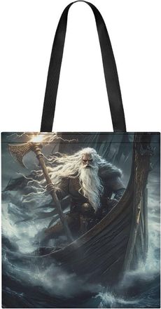 Generic Wrath of Vikings Royal Boat Dragon Tote Bag for Women Men Shoulder Bags Purses Pouch Handbags