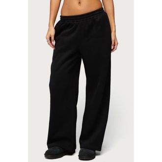 Edikted Forever Edikted Flare Sweatpants in Black at Nordstrom, Size X-Small
