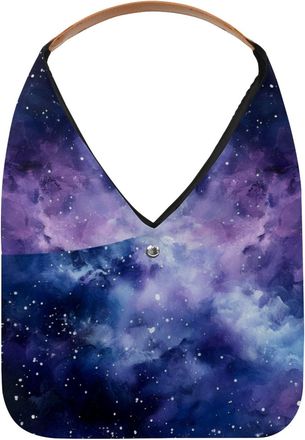Generic Mystery Mesmerizing Space Starry Sky Reusable Lightweight Grocery Bags - Foldable Into Compact Pouch, Washable & Sturdy, Multipurpose for Shopping and