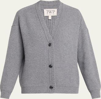 TWP Ribbed Cashmere Cardigan