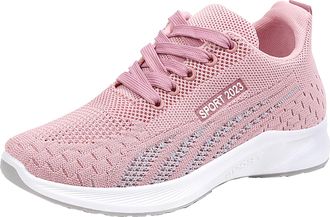 Generic trainers size 5 Trainers for Women Arch Support Shoes Lightweight Wide Fit Orthopedic Trainer Breathable Mesh Non Slip Running Sneakers Slip on Memory