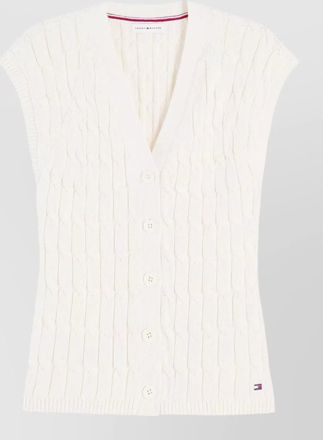 Tommy Hilfiger cable-knit vest cardigan