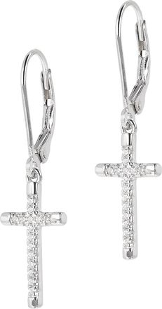 Autentica Cross Dangles Lever Back Earrings