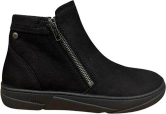 Wolky Centola Enkellaarsjes - Dames - Enkellaarsjes - Zwart - 37 EU - Wol - Schoenen
