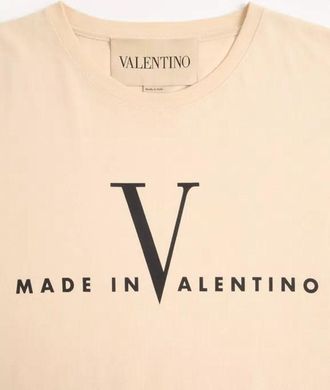 Valentino Garavani Logo-Print T-Shirt - Beige