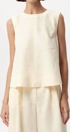 Exquise Almira Blouse In Soft Butter