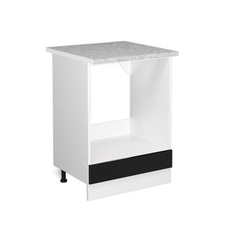 Vicco Armario Para Horno Empotrado R-line, Negro Brillo Intenso, 60 Cm, Et M&aacute;rmol Vicco