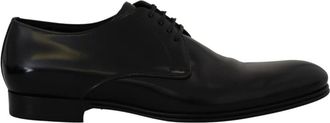 Dolce & Gabbana Business Schoenen - Heren - Nette schoenen - Zwart - 39 1/2 EU - Leer - Schoenen