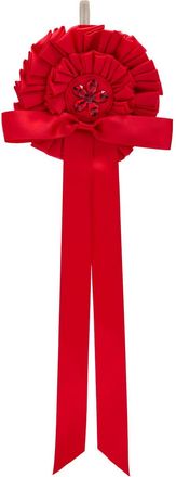 Simone Rocha Simone Rocha Rosette Crystal-embellished Satin bag Charm - Red - One Size