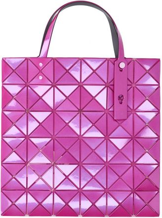 Bao Bao Issey Miyake Geometric Panel-Patterned Pink Tote Bag With Adjustable Handles
