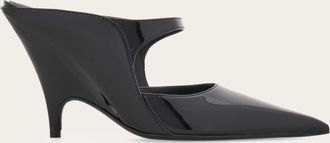 Ferragamo Women Graphic wedge mule Black Size 10.5