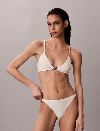 Calvin Klein Sujetador De Tri&aacute;ngulo Sin Forro Minimalist Emblem
