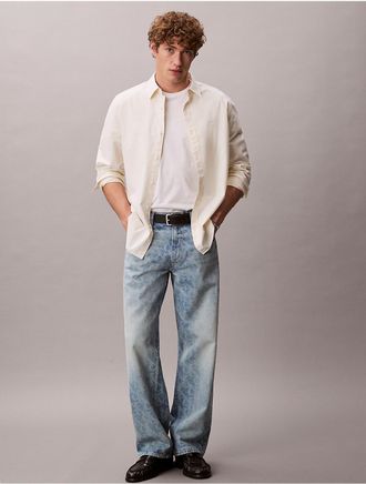 Calvin Klein Jeans Calvin Klein Mens 90s Straight Jeans - Light/Pastel Blue - 33W x 30L