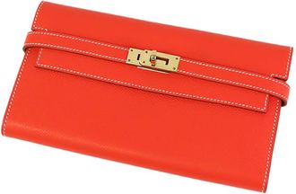 Herm&egrave;s Pre-owned Hermes Epsom Verso Kelly To Go Wallet Ladies 8PO9RGMBSHTNBNKO