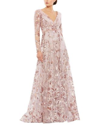 Mac Duggal Illusion A-Line Gown