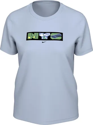 Nike Womens Court Tennis T-Shirt in Blue | JU2771-407