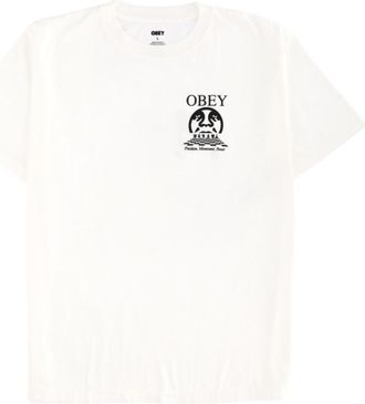Obey White Graphic Crew Neck T-Shirt