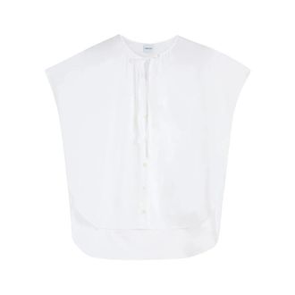 Aspesi Muslin Katoenen Overhemd - Dames - Blouses - Wit - S - Katoen - Overhemden