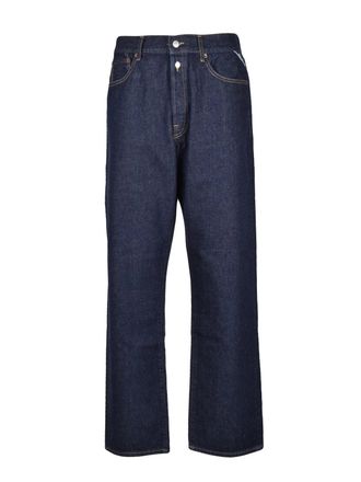 Replay Blue Cotton Straight Jeans